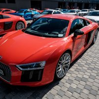 Foto: Brauciens ar 'Audi' sportiskajiem modeļiem Biķernieku trasē
