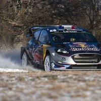 Video: WRC čempions Ožjērs jauno sezonu iesāk ar ātrāko rezultātu testa ātrumposmā