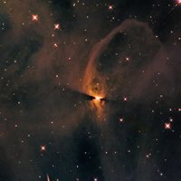 Fantastiskā Habla teleskopa foto redzams zvaigznes 'dzimšanas' process