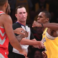 Pēc 'Lakers' un 'Rockets spēlētāju izplūkšanās NBA piespriež diskvalifikācijas