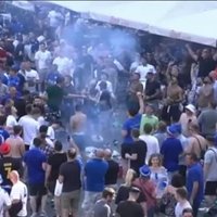 Video: 'Leicester City' fani pirms Čempionu līgas spēles demolē Madridi