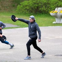 ФОТО: Кандидаты в сборную Латвии по хоккею тренируются в условиях пандемии