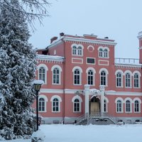 ФОТО. Роскошный Бириньский дворец в зимнем покрывале