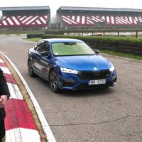 Video: Mārtiņš Sesks Biķernieku trasē izmēģina jauno 'Škoda Octavia RS'