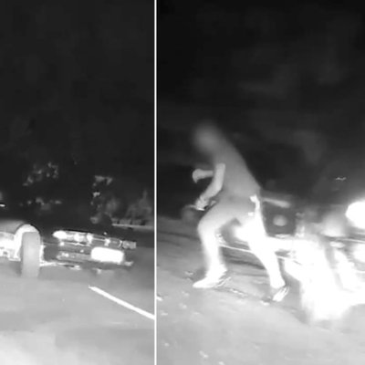 Video: Aizkrauklē piedzēries BMW vadītājs neveikli bēg no policijas