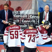 Latvijas hokeja izlase IIHF 'spēka rangā' noslīd uz pēdējo pozīciju