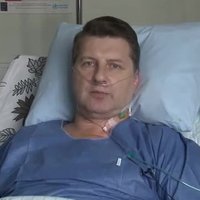 ВИДЕО: Вейонис после операции благодарит жителей Латвии за поддержку