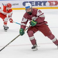 Latvijas U-18 hokejisti Četru nāciju turnīrā Dānijā izcīna vēl vienu graujošu uzvaru