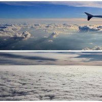 Apsēsties uz mākoņa maliņas: brīnumskaisti foto pa lidmašīnas logu