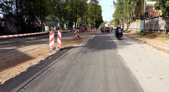Rīgas satiksme предупреждало о том, что ремонт улицы Слокас помешает проведению ЧМ по бегу