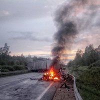 Foto: Traģiska avārija uz autoceļa Rīga-Liepāja