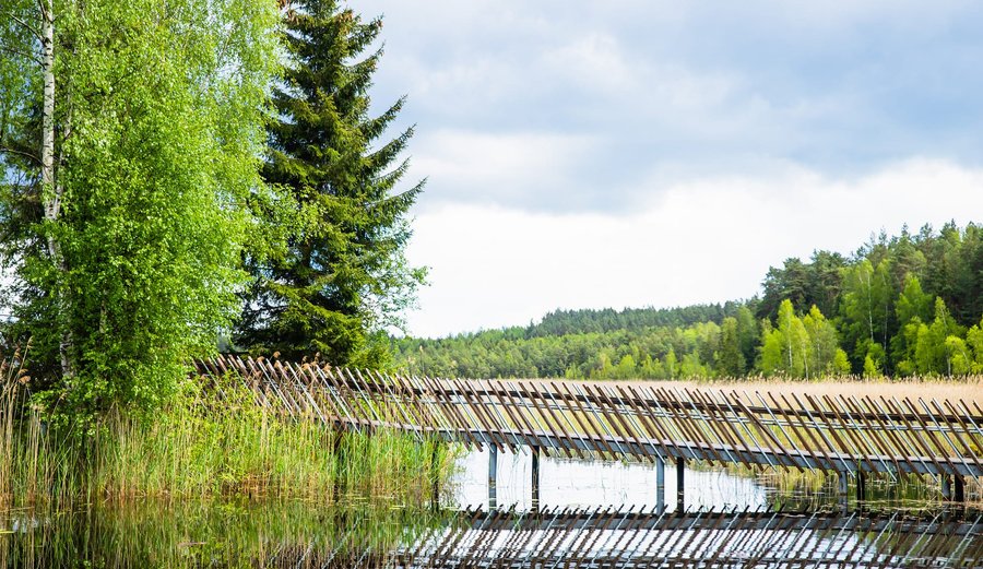 The Juodle nature trail, located on the Lithuanian border, provides an outstanding walking experience.