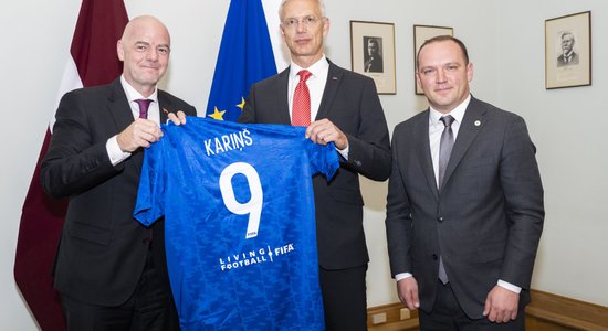 FIFA un LFF prezidenti tiekas ar Ministru prezidentu Krišjāni Kariņu