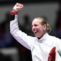 Ungārijas sportiste Sasa iegūst olimpisko zeltu paukošanā ar špagu
