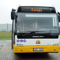 Foto: Latvijā ražotais pilsētas autobuss 'AMO Plant Ambassador SB 200'