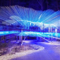 ФОТО: В Юрмале открылся впечатляющий Парк света
