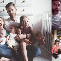 Četru meitu tētis instagramā atrāda daudzbērnu ģimenes ikdienu