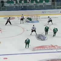 Video: Rīgas 'Dinamo' divreiz atspēlējas un uzvar 'Salavat Julajev'