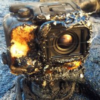 Камера GoPro уцелела после "купания" в лаве и сняла захватывающее ВИДЕО