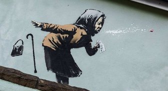 ФОТО: Новое граффити Бэнкси о COVID-19 оценили в миллионы долларов