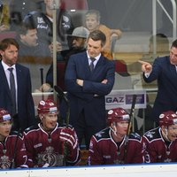 Rīgas 'Dinamo' hokejisti šogad pēdējā mājas spēlē uzvar 'Slovan'