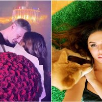 Timma mīļoto Annu Sedokovu albuma prezentācijā sveic ar milzu rožu klēpi