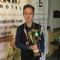 Latvijas snūkera čempionātā trešo reizi triumfē Judins