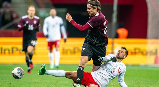 Latvijas futbola izlase piedzīvojusi kritumu FIFA rangā
