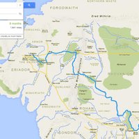 Kā izskatītos Frodo ceļš uz Mordoru 'Google Maps'