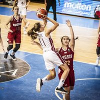 Latvijas U-18 basketbolistes EČ ceturtdaļfinālā uzvar Krieviju un izcīna ceļazīmi uz Pasaules kausu