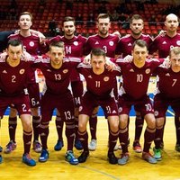 Latvijas telpu futbola izlase PK kvalifikācijas mačā sagrauj Gibraltāru