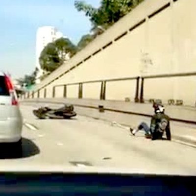 Video: Motociklist, nesper automobilim!