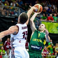 Три четверти сборная Латвии играла с литовцами на равных
