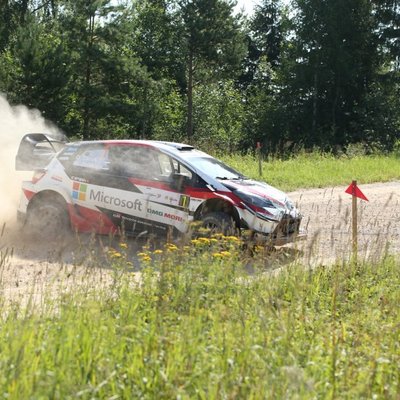 Foto: 'Rally Estonia' uzvar Tanaks; Nitišam spēcīgā konkurencē 16.vieta