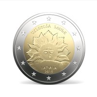 ФОТО: В Латвии в обращение поступит новая монета номиналом в 2 евро