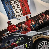 Fotoreportāža: deviņkārtājais WRC čempions Lēbs gatavojas atvadām no rallija