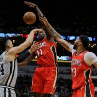 Bertāna 'Spurs' NBA regulāro sezonu noslēdz ar zaudējumu 'Pelicans', 'play-off' tiksies ar Goldensteitas 'Warriors'