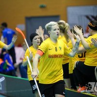 'Rubene' florbolistes 'EuroFloorball' turnīru Valmierā sāk ar uzvaru