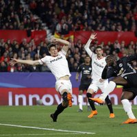 'Sevilla' dominē, bet nespēj Čempionu līgas astotdaļfināla spēlē uzvarēt Mančestras 'United'