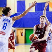 Latvijas U-16 basketbolisti ar uzvaru pār Itāliju sāk Eiropas čempionātu
