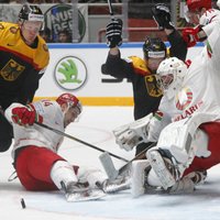 Vācijas hokejisti sagādā baltkrieviem ceturto zaudējumu