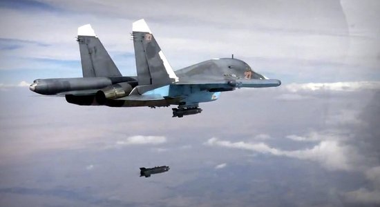 Ukrainā nogāzies okupantu iznīcinātājs 'Su-34'