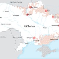 Karte: Kā pret Krieviju aizstāvas Ukraina? (21. marta aktuālā informācija)