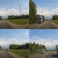 Video: Nepārdomāts autovadītāja apdzīšanas manevrs gandrīz noved pie smagas sadursmes