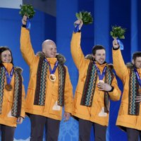 ФОТО: как награждали бронзовую команду Латвии