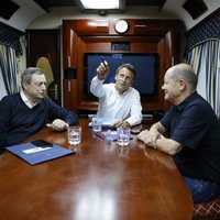 Vācijas, Francijas un Itālijas līderi ar vilcienu devušies uz Kijivu