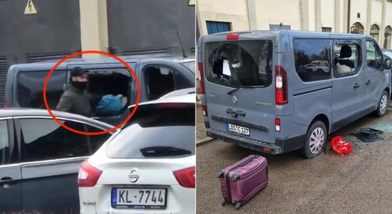 Video: Rīgas centrā zagļi izdauza busiņa logus un vandās pa salonu