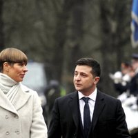 Президент Украины Владимир Зеленский прибыл в Таллин на встречу с Керсти Кальюлайд