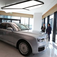 Maskavā atklāts krievu markas 'Aurus' dīlercentrs; auto izrādījies dārgāks par 'Maybach'
