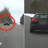 Video: Policija Valmieras novadā aptur ar 169 km/h traucošos 'Audi' vadītāju